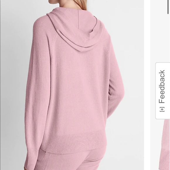 Express Solid Cashmere Hoodie New NWT - Picture 2 of 5